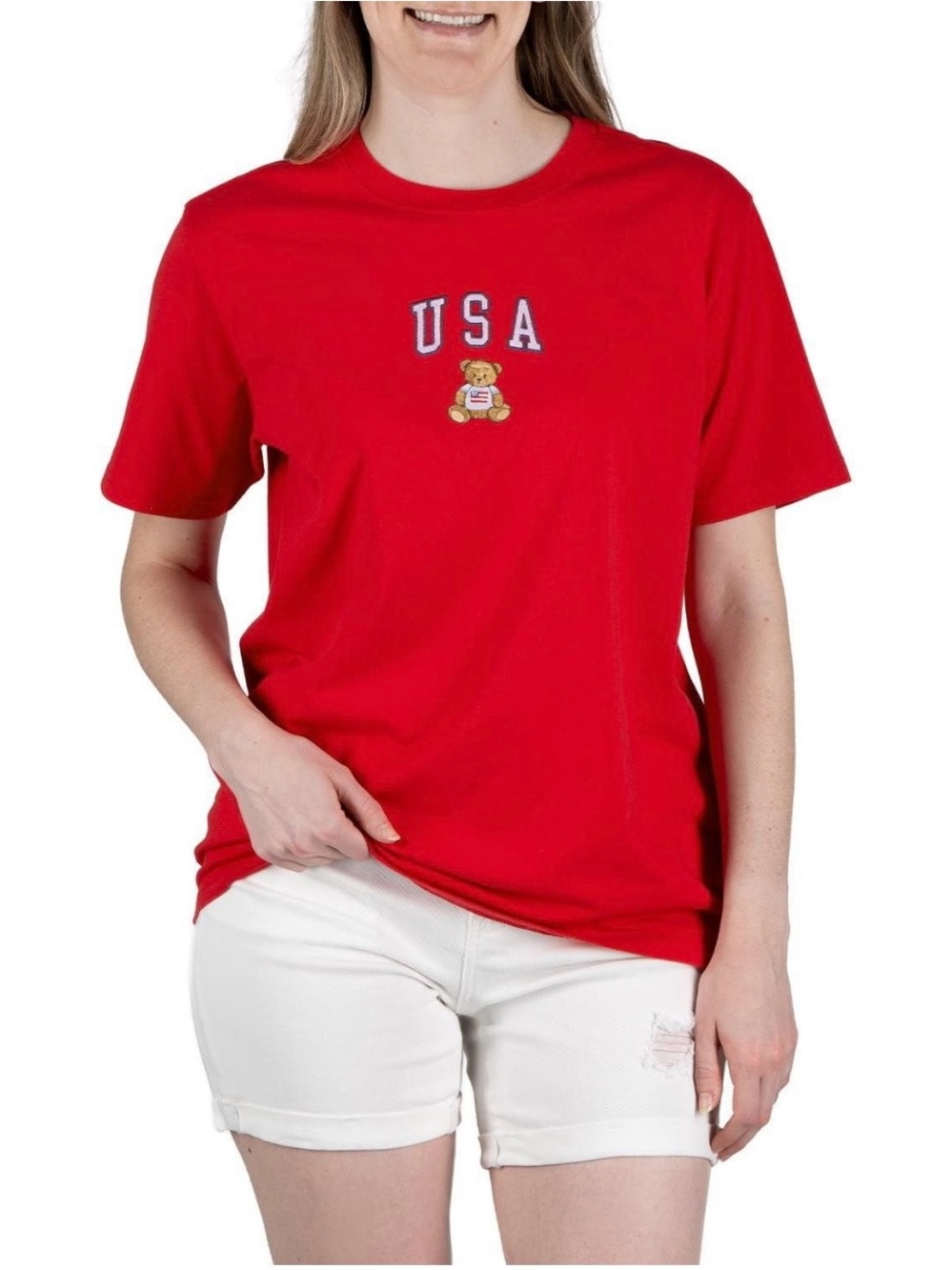 State of Mine Women's
Embroidered Americana T-Shirt